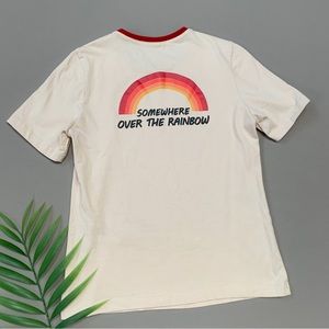 “Somewhere Over the Rainbow” short sleeved pride tee, women’s S.
